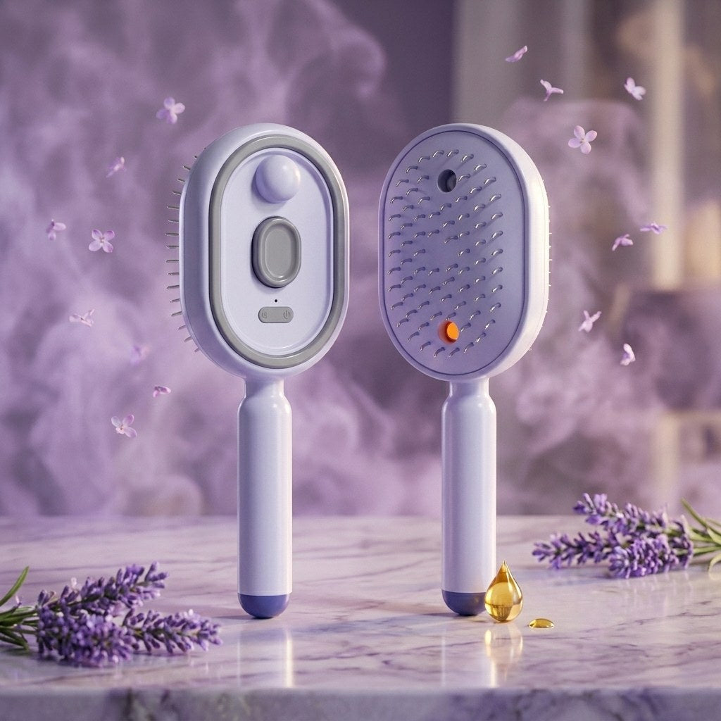 Brosse Glosso lilas : face et dos