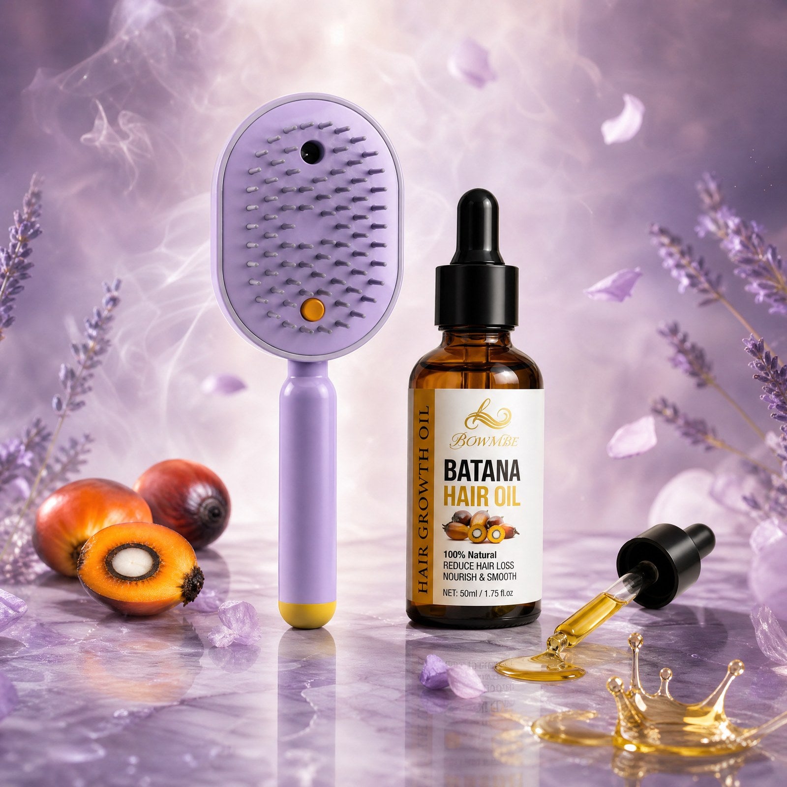 Kit Glosso lilas + huile capillaire